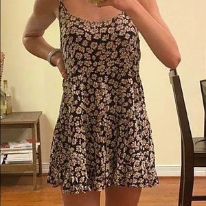 Brandy Melville Black Daisy Dress